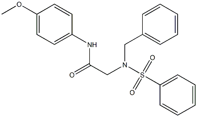 2-[benzyl(phenylsulfonyl)amino]-N-(4-methoxyphenyl)acetamide