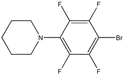 1-(4-bromo-2,3,5,6-tetrafluorophenyl)piperidine Structure