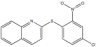 2-({4-chloro-2-nitrophenyl}sulfanyl)quinoline