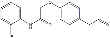 2-(4-allylphenoxy)-N-(2-bromophenyl)acetamide Structure