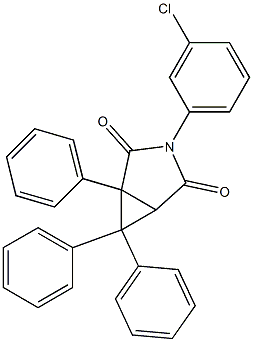 3-(3-chlorophenyl)-1,6,6-triphenyl-3-azabicyclo[3.1.0]hexane-2,4-dione|