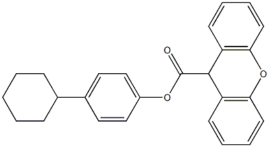 4-cyclohexylphenyl 9H-xanthene-9-carboxylate