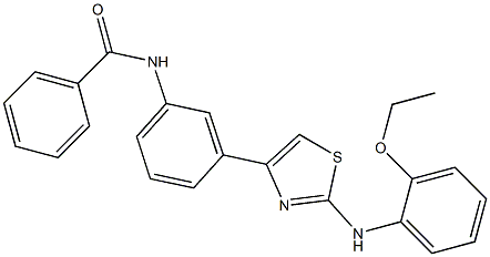 N-{3-[2-(2-ethoxyanilino)-1,3-thiazol-4-yl]phenyl}benzamide|