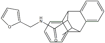 N-(2-furylmethyl)-16-methyltetracyclo[6.6.2.0~2,7~.0~9,14~]hexadeca-2,4,6,9,11,13-hexaene-15-carboxamide Struktur