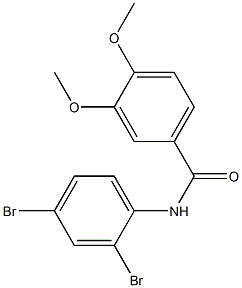 N-(2,4-dibromophenyl)-3,4-dimethoxybenzamide Structure