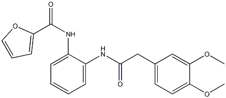 N-(2-{[2-(3,4-dimethoxyphenyl)acetyl]amino}phenyl)-2-furamide