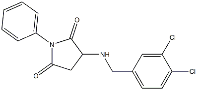 3-[(3,4-dichlorobenzyl)amino]-1-phenyl-2,5-pyrrolidinedione|