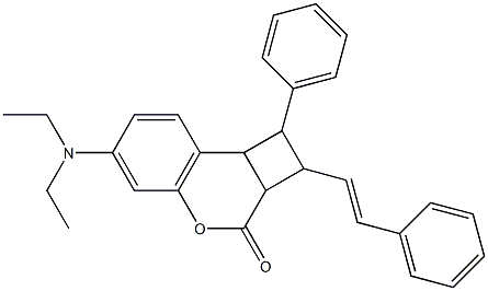 6-(diethylamino)-1-phenyl-2-(2-phenylvinyl)-1,2,2a,8b-tetrahydro-3H-cyclobuta[c]chromen-3-one