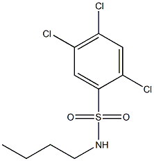 N-butyl-2,4,5-trichlorobenzenesulfonamide Structure