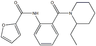  N-{2-[(2-ethyl-1-piperidinyl)carbonyl]phenyl}-2-furamide