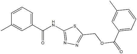  {5-[(3-methylbenzoyl)amino]-1,3,4-thiadiazol-2-yl}methyl 3-methylbenzoate