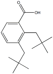 2,3-dineopentylbenzoic acid Struktur