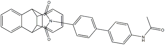  N-[4'-(16,18-dioxo-17-azapentacyclo[6.6.5.0~2,7~.0~9,14~.0~15,19~]nonadeca-2,4,6,9,11,13-hexaen-17-yl)[1,1'-biphenyl]-4-yl]acetamide