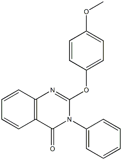 2-(4-methoxyphenoxy)-3-phenyl-4(3H)-quinazolinone,,结构式