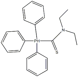 N,N-diethyl(triphenyl)phosphoranecarbothioamide Structure