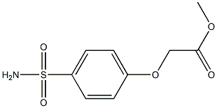 methyl [4-(aminosulfonyl)phenoxy]acetate Struktur