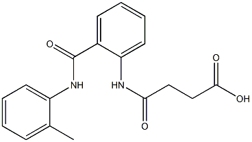 4-oxo-4-[2-(2-toluidinocarbonyl)anilino]butanoic acid Struktur