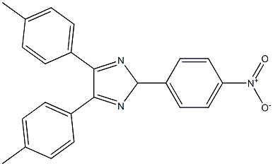 2-{4-nitrophenyl}-4,5-bis(4-methylphenyl)-2H-imidazole 化学構造式