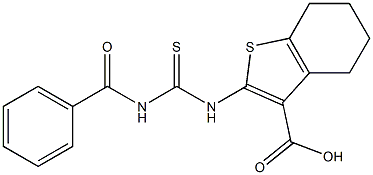 2-{[(benzoylamino)carbothioyl]amino}-4,5,6,7-tetrahydro-1-benzothiophene-3-carboxylic acid