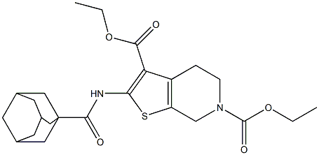 diethyl 2-[(1-adamantylcarbonyl)amino]-4,7-dihydrothieno[2,3-c]pyridine-3,6(5H)-dicarboxylate|