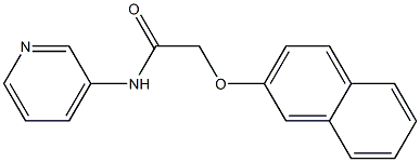 2-(2-naphthyloxy)-N-(3-pyridinyl)acetamide Structure