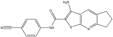 3-amino-N-(4-cyanophenyl)-6,7-dihydro-5H-cyclopenta[b]thieno[3,2-e]pyridine-2-carboxamide|