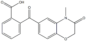  2-[(4-methyl-3-oxo-3,4-dihydro-2H-1,4-benzoxazin-6-yl)carbonyl]benzoic acid