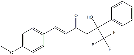 6,6,6-trifluoro-5-hydroxy-1-(4-methoxyphenyl)-5-phenyl-1-hexen-3-one Structure