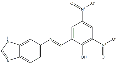  2-[(1H-benzimidazol-6-ylimino)methyl]-4,6-dinitrophenol