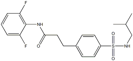 N-(2,6-difluorophenyl)-3-{4-[(isobutylamino)sulfonyl]phenyl}propanamide