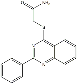 2-[(2-phenylquinazolin-4-yl)sulfanyl]acetamide Struktur