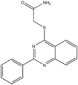 2-[(2-phenylquinazolin-4-yl)sulfanyl]acetamide 结构式