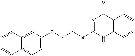 2-{[2-(2-naphthyloxy)ethyl]sulfanyl}-4(1H)-quinazolinone Structure