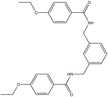 4-ethoxy-N-(3-{[(4-ethoxybenzoyl)amino]methyl}benzyl)benzamide Struktur