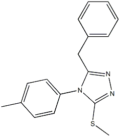 5-benzyl-4-(4-methylphenyl)-4H-1,2,4-triazol-3-yl methyl sulfide|