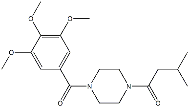 1-(3-methylbutanoyl)-4-(3,4,5-trimethoxybenzoyl)piperazine