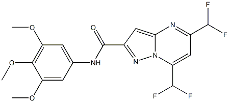 5,7-bis(difluoromethyl)-N-(3,4,5-trimethoxyphenyl)pyrazolo[1,5-a]pyrimidine-2-carboxamide