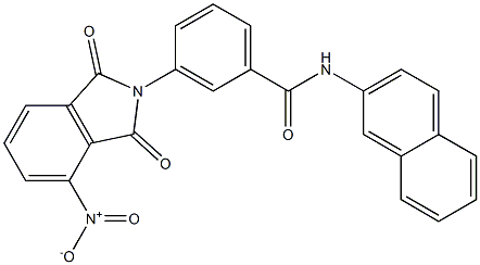 3-{4-nitro-1,3-dioxo-1,3-dihydro-2H-isoindol-2-yl}-N-(2-naphthyl)benzamide Structure