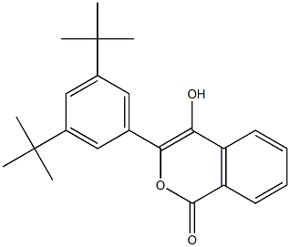 3-(3,5-ditert-butylphenyl)-4-hydroxy-1H-isochromen-1-one Structure