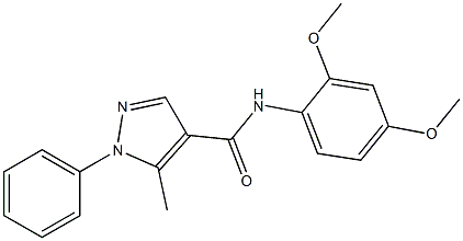 N-(2,4-dimethoxyphenyl)-5-methyl-1-phenyl-1H-pyrazole-4-carboxamide