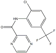 N-[2-chloro-5-(trifluoromethyl)phenyl]-2-pyrazinecarboxamide Structure