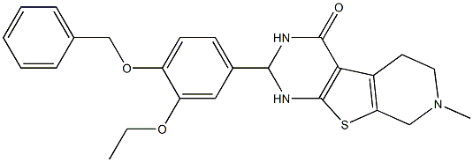 2-[4-(benzyloxy)-3-ethoxyphenyl]-7-methyl-2,3,5,6,7,8-hexahydropyrido[4',3':4,5]thieno[2,3-d]pyrimidin-4(1H)-one