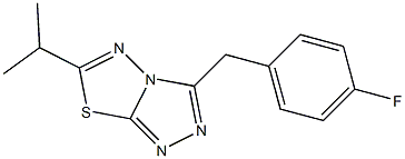 3-(4-fluorobenzyl)-6-isopropyl[1,2,4]triazolo[3,4-b][1,3,4]thiadiazole Structure