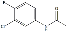 N-(3-chloro-4-fluorophenyl)acetamide Structure