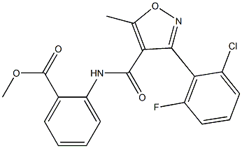 methyl 2-({[3-(2-chloro-6-fluorophenyl)-5-methyl-4-isoxazolyl]carbonyl}amino)benzoate
