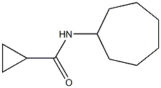 N-cycloheptylcyclopropanecarboxamide 结构式
