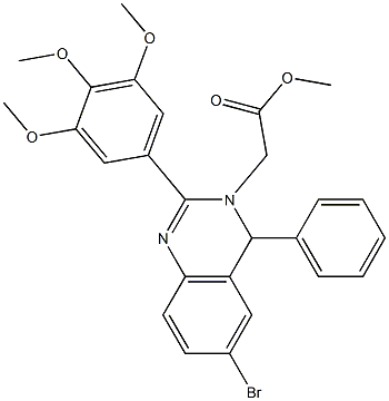 methyl (6-bromo-4-phenyl-2-(3,4,5-trimethoxyphenyl)-3(4H)-quinazolinyl)acetate