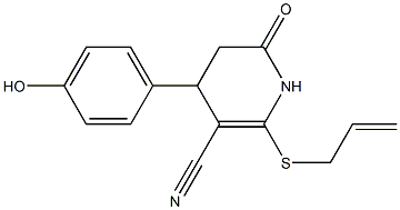  2-(allylsulfanyl)-4-(4-hydroxyphenyl)-6-oxo-1,4,5,6-tetrahydro-3-pyridinecarbonitrile
