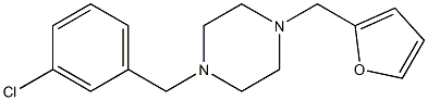 1-(3-chlorobenzyl)-4-(2-furylmethyl)piperazine