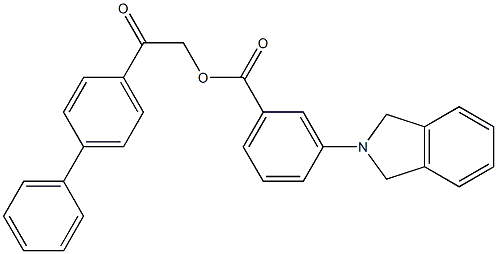 2-[1,1'-biphenyl]-4-yl-2-oxoethyl 3-(1,3-dihydro-2H-isoindol-2-yl)benzoate